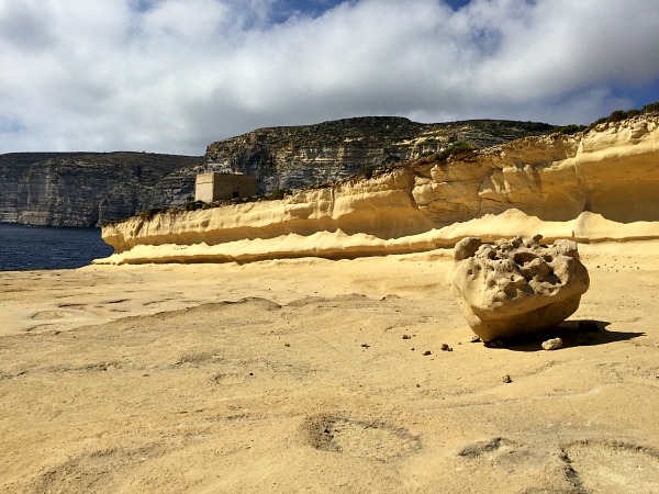 nature around xlendi tower in gozo