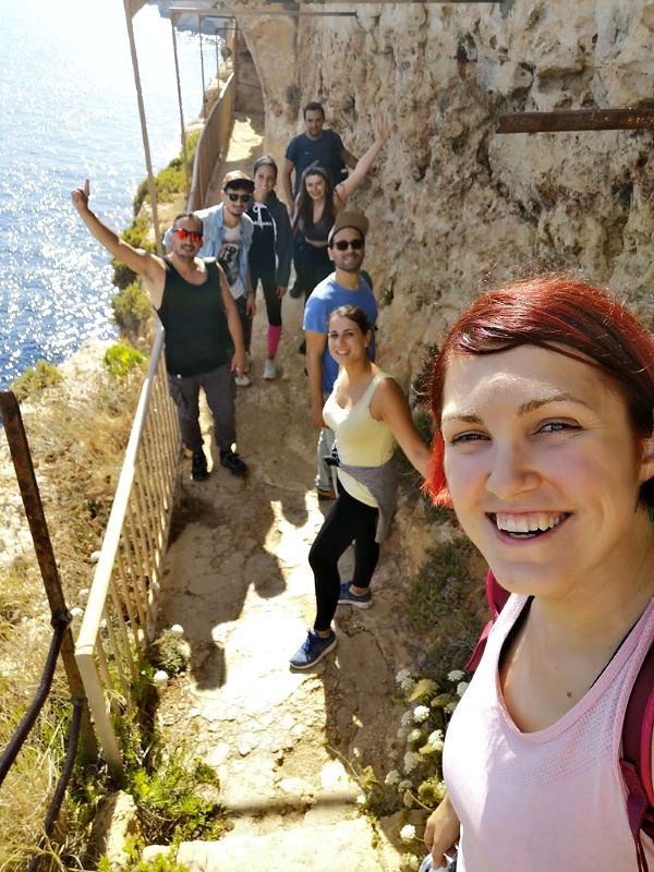 group adventure to ghar hasan cave malta
